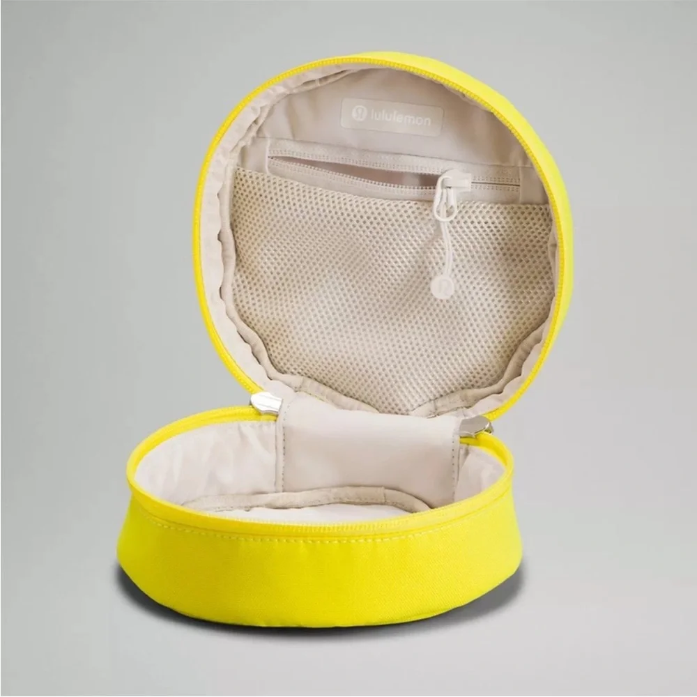 NWOT Lululemon Be Happy Daily Essentials Yellow Mini Pouch 1.5L